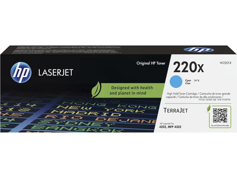 HP 220X cyan LaserJet-originaltonerkassett