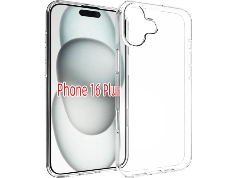 iiglo iPhone 16 Plus Silikonskal (transparent)