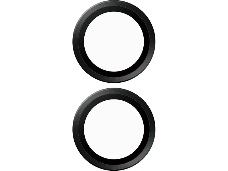 PanzerGlass Hoops linsskydd för iPhone 16 och 16 Plus, svart