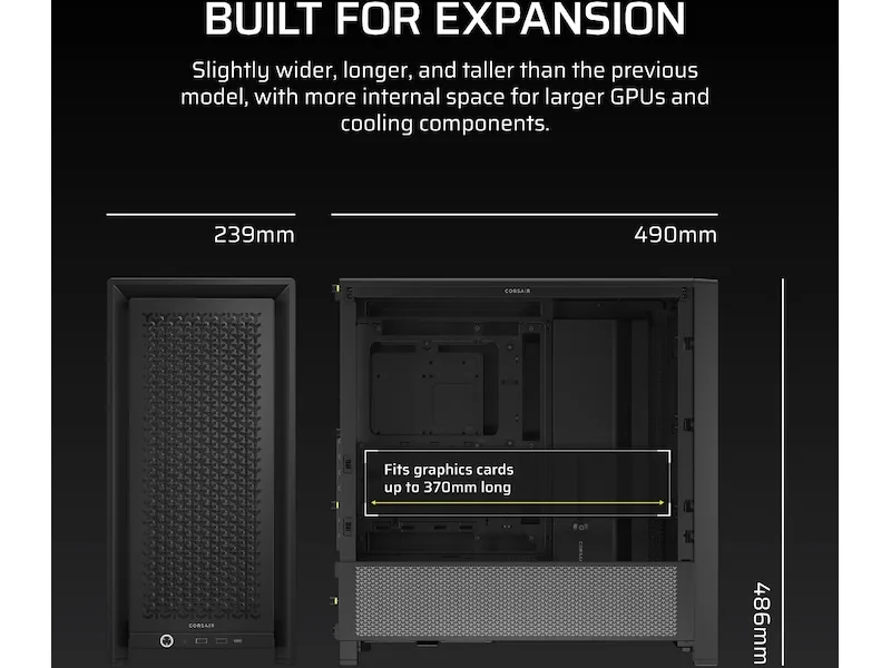 Corsair FRAME 4000D Mid-Tower PC-chassi
