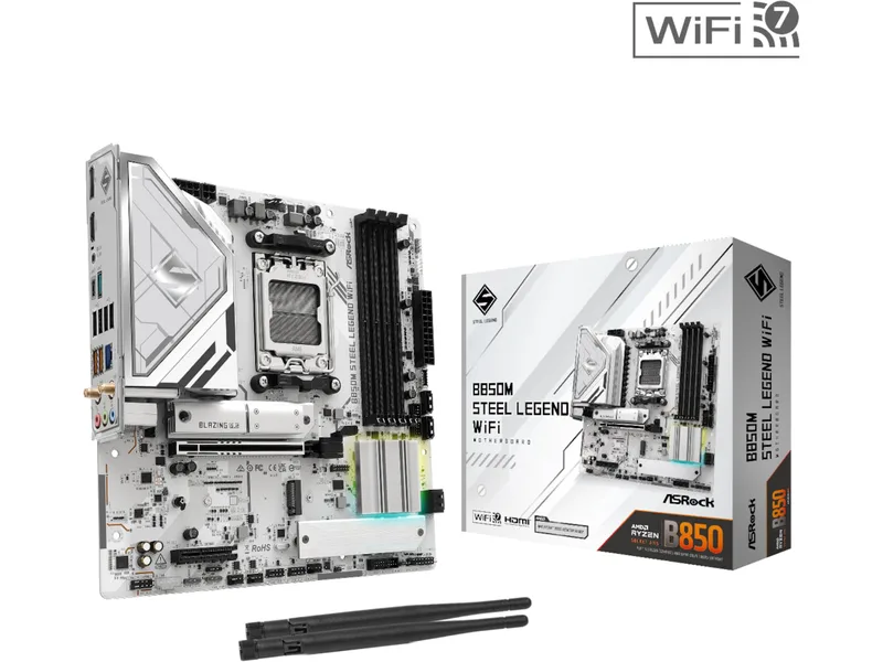 ASROCK B850M Steel Legend WiFi Moderkort