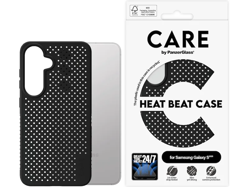PANZERGLAS s CARE Galaxy S25 Heat Beat
