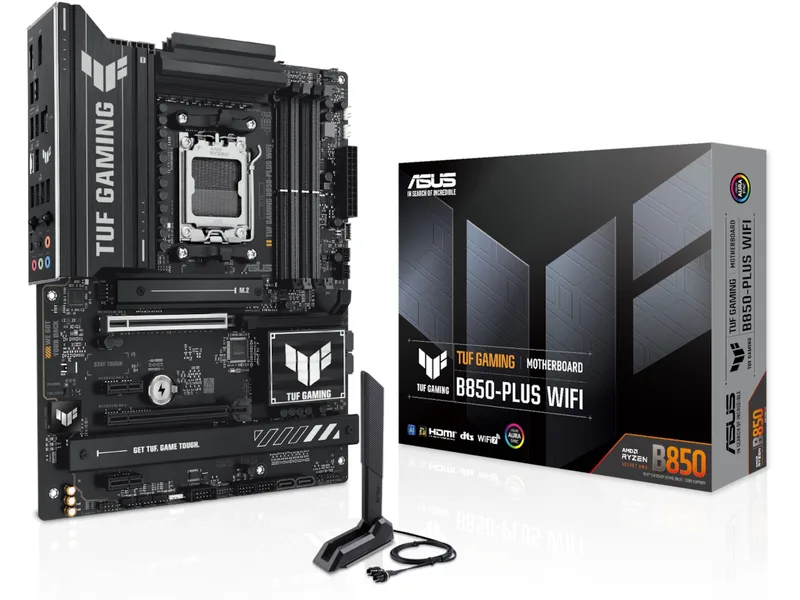 ASUS TUF GAMING B850-PLUS WIFI Moderkort -B-Grade