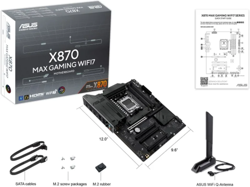ASUS X870 MAX GAMING WIFI7 Moderkort