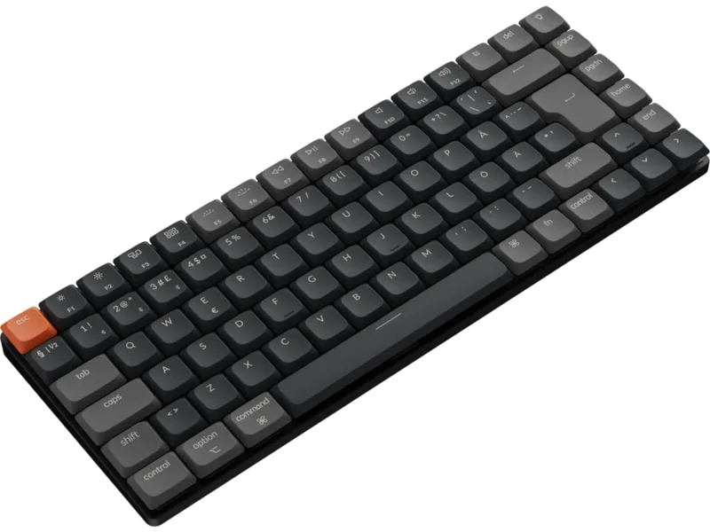 Keychron K3 V3 RGB-tangentbord i aluminium, trådlöst, röda brytare