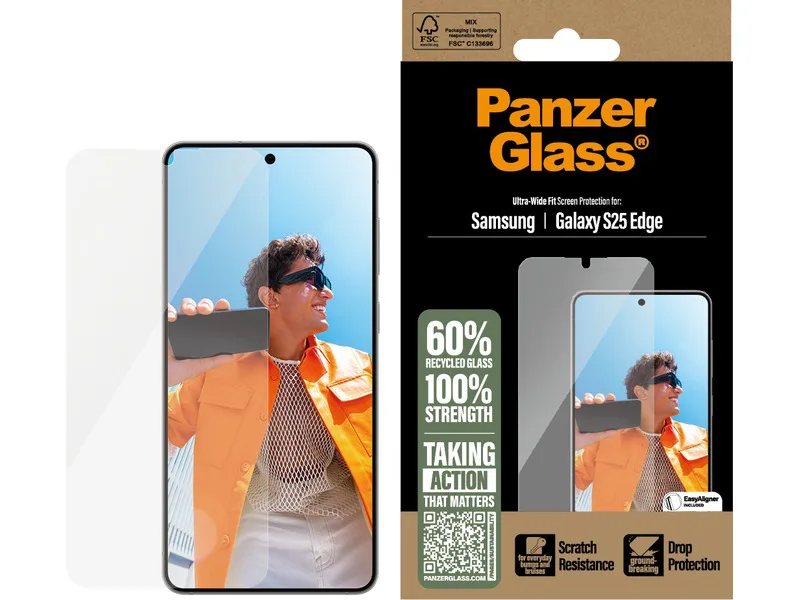 PANZERGLAS s Galaxy S25 Edge skärmskydd