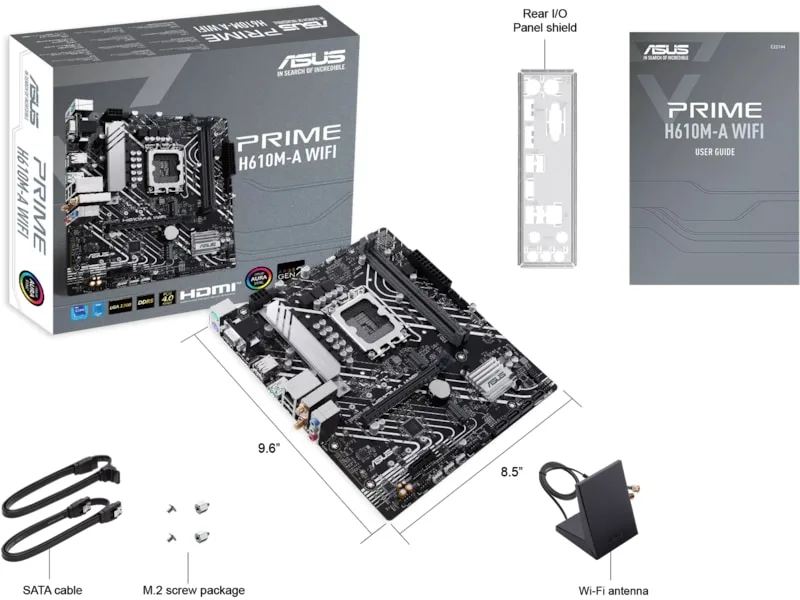 ASUS PRIME H610M-A WIFI Moderkort