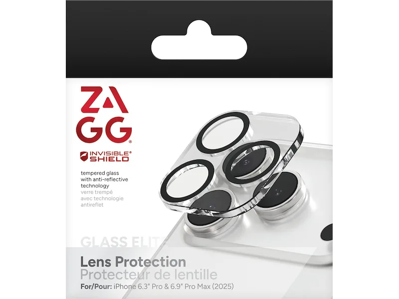 ZAGG InvisibleShield Glass Elite iPhone 17 Pro/Pro Max Linsskydd