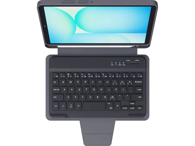 Samsung Galaxy Tab A11 2-i-1 tangentbordsskydd (grå)