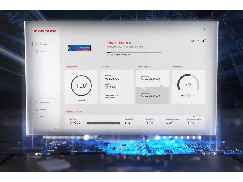 WESTERN Sandisk WD Blue SN5100 NVMe SSD