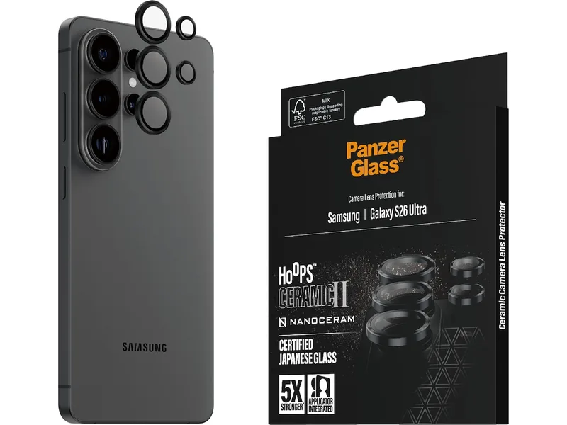 PanzerGlass S26 Ultra Hoops Ceramic II Linsskydd