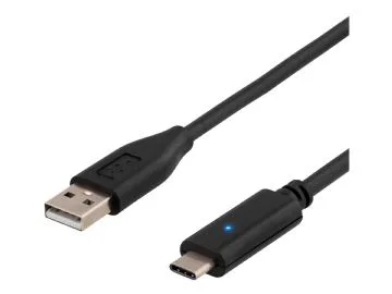 DELTACO USB 2.0 kabel, Typ C