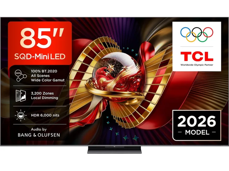 TCL C8L 85” SQD-Mini LED Smart TV (2026)