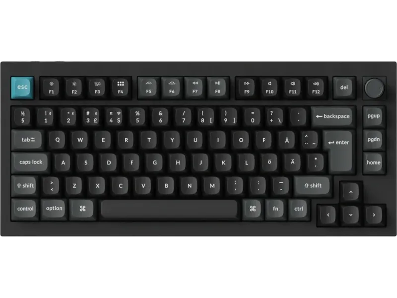 Keychron Q1 Ultra 75% 8K Red Trådlöst Gamingtangentbord
