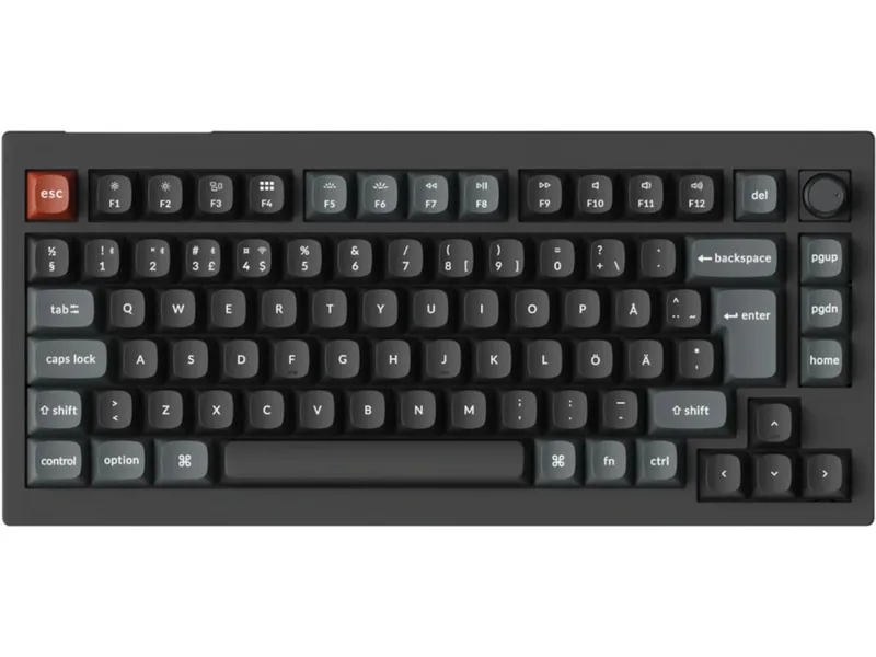 Keychron V1 Ultra 75% 8K Brown Trådlöst Gamingtangentbord