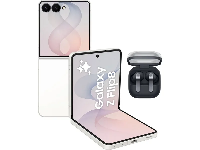 Samsung Galaxy Flip 8 512GB, gräddvit