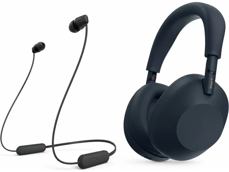 Sony WH-1000XM6 trådlösa hörlurar, blå