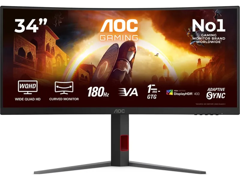 AOC 34" curved gamingskärm CU34G4CA