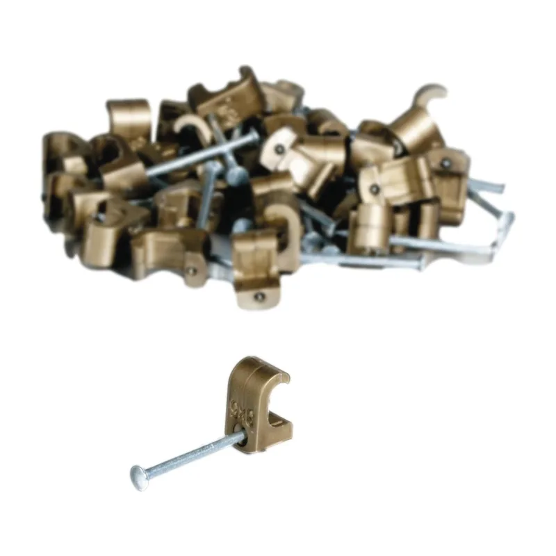 E:ZO kabel Clips 3X5 mm 25 Pcs, bronze