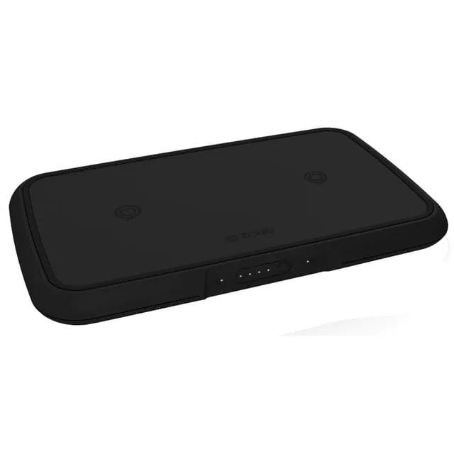 Zens Qi dubbel trådlös 9000mAh USB powerbank