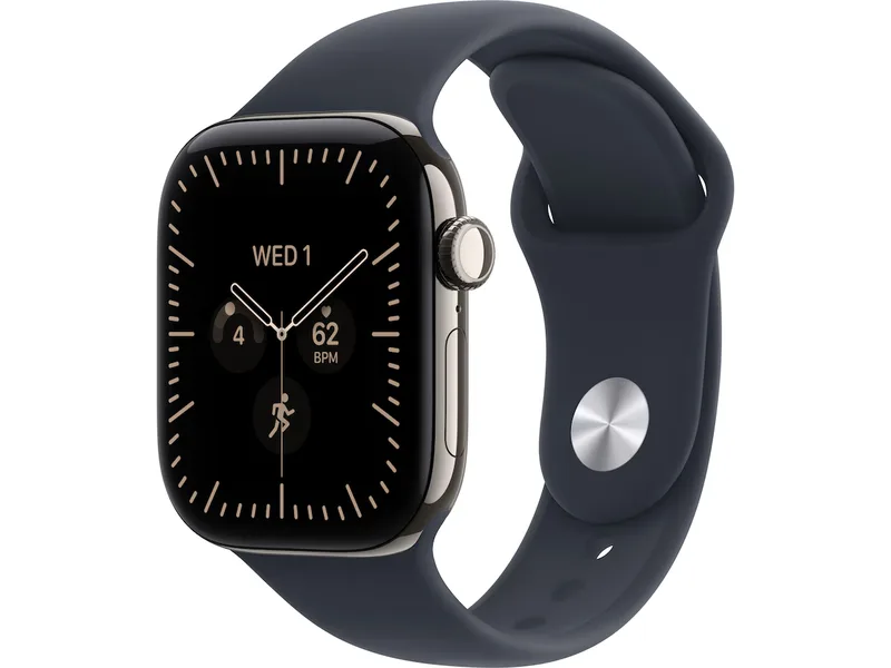 Apple Watch Series 12 GPS + LTE 42mm Titan (naturlig)
