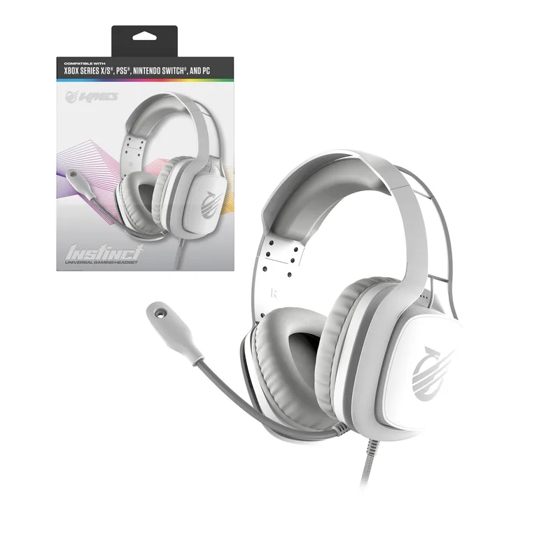 KMD Instinct universellt headset, vit
