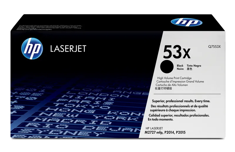 HP 53X Svart, LaserJet P2015, 7000 sidor