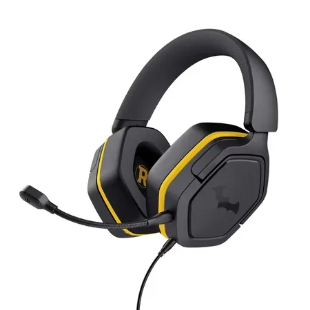 Trust 25784 headset för spel med kabel, svart och gul