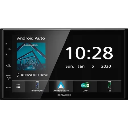 Kenwood Moniceiver DMX5020DABS Sort Bluetooth