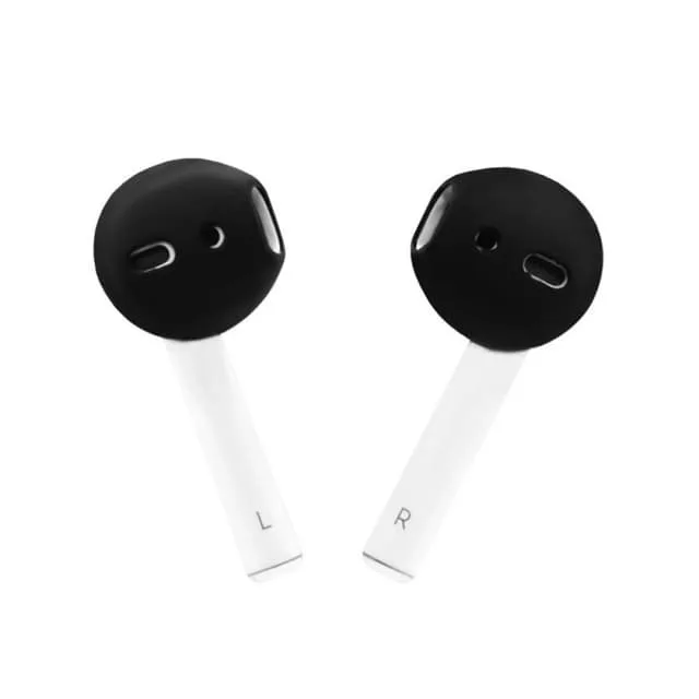 CaseOnline Silikon skydd till AirPods 2-pack Svart