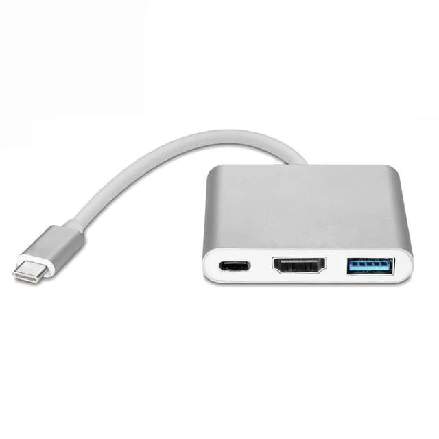 USB-C Multiport Adapter till USB, USB-C (USB PD), 4K HDMI kompatibel