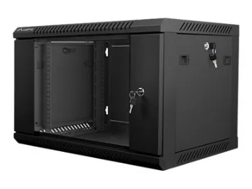 Lanberg - Rack skåp - väggmontering - svart, RAL 9004 - 6U - 19"