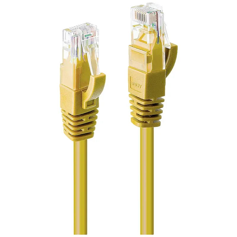 Lindy 48067 nätverkskabel Cat6 U/UTP 10 m Gul