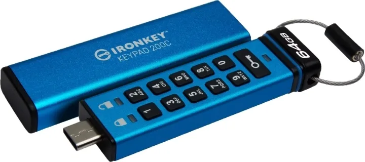 64 GB Kingston Ironkey Keypad 200C, USB-C