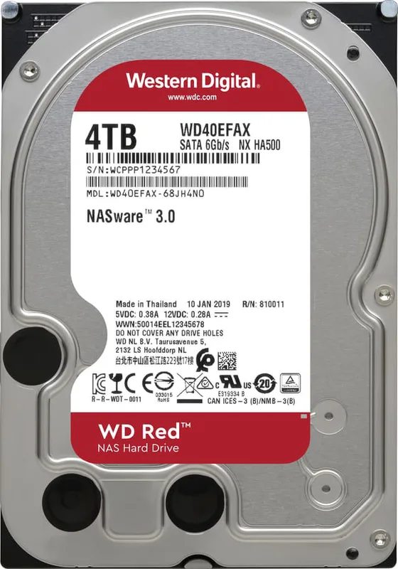 Western Digital WD Desktop Red 3.5" intern HDD för NAS