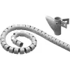 Kabelslukare I Plast 25mm Diameter 2.5 m Silver