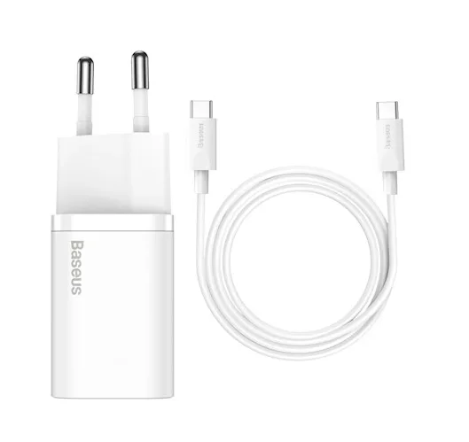 Baseus Laddare Super PD 25W 1x USB-C + Kabel USB-C till USB-C