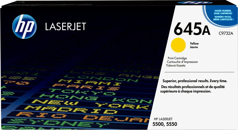 HP 645A Gul, Color LaserJet 5500/5550, 12000 sidor