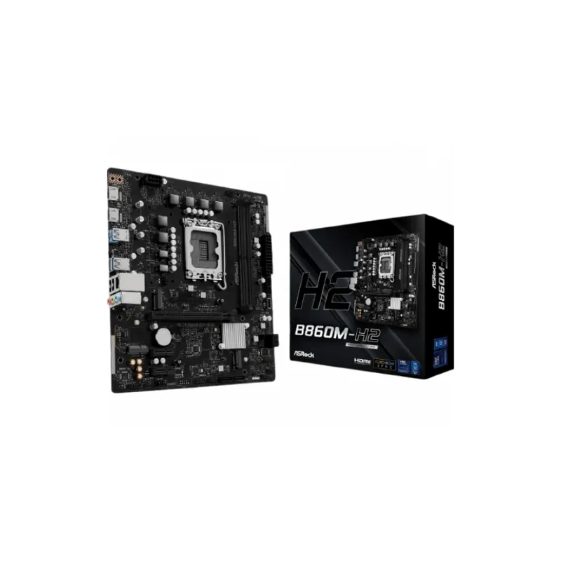 ASRock B860M-H2 moderkort, micro ATX, LGA1851