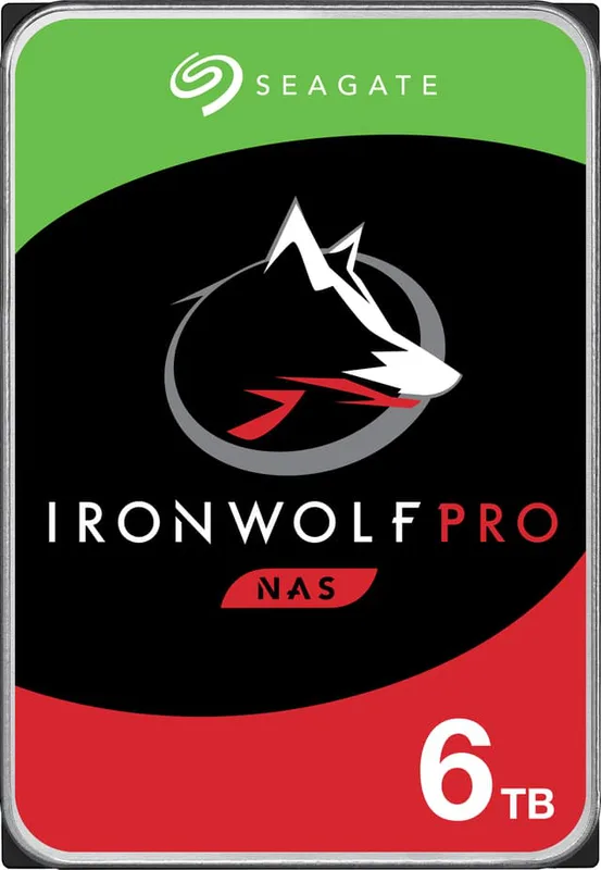Seagate IronWolf Pro 3.5" intern hårddisk för NAS (6 TB)