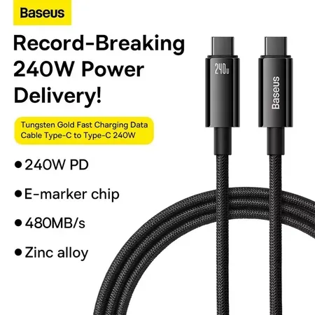 Baseus Tungsten Guldkabel USB-C