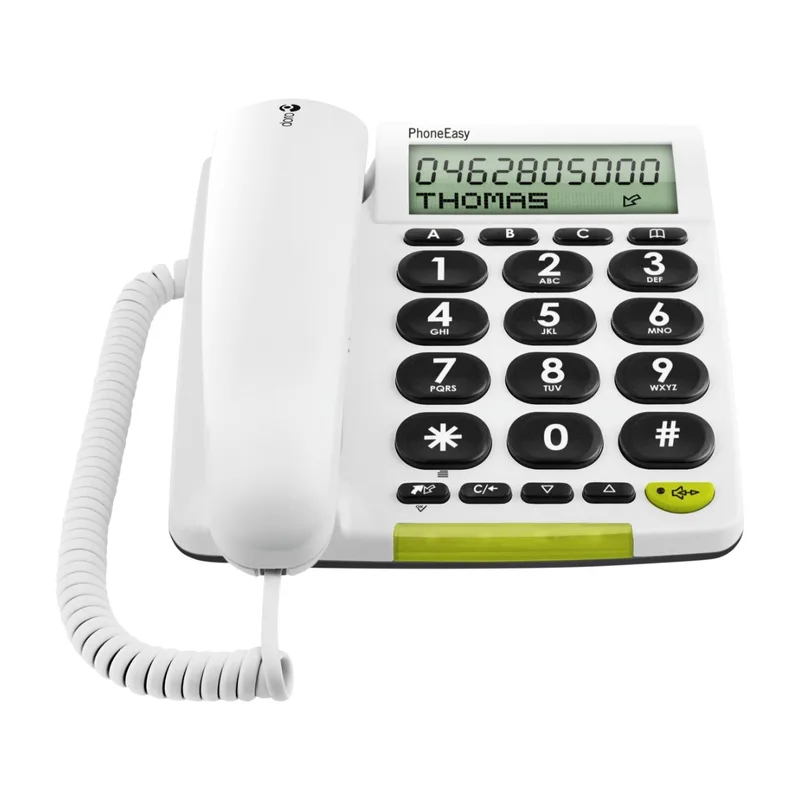 Doro PhoneEasy 312CS fast telefon, vit