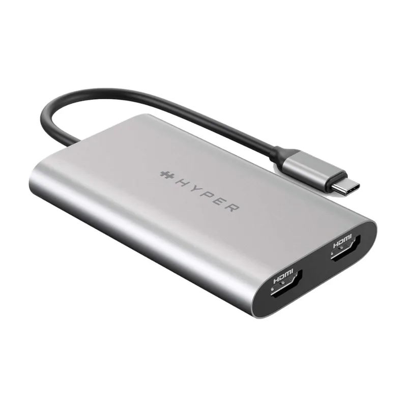 Hyper Dual 4K HDMI-adapter för M1/M2 macbook