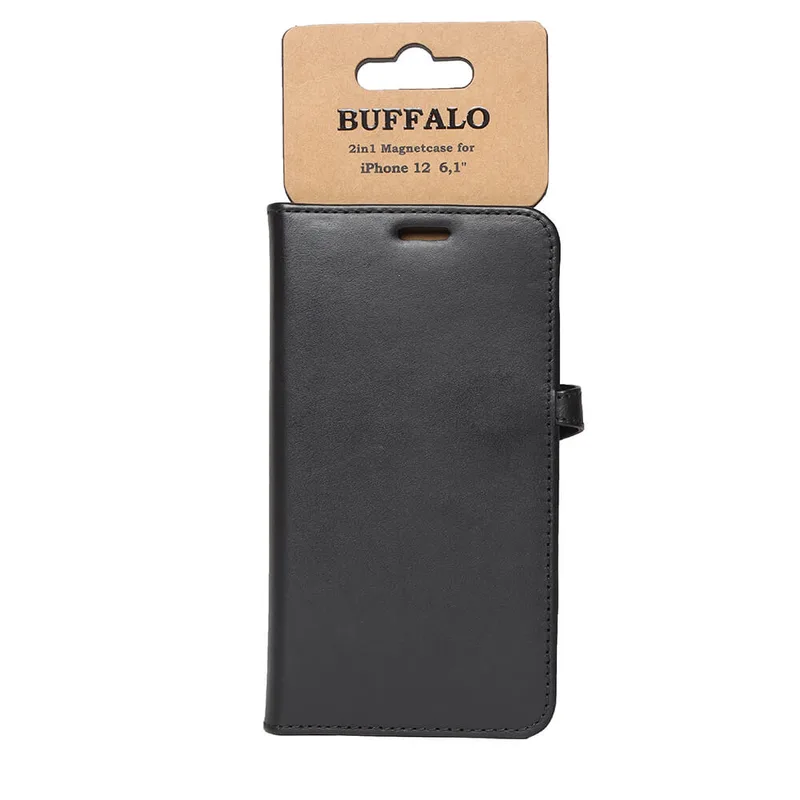 Plånboksfodral BUFFALO iPhone 12 / 12 Pro, magnetskal