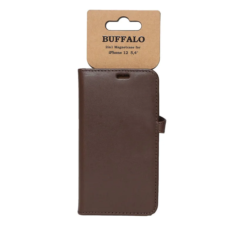 Plånboksfodral BUFFALO iPhone 12 mini, magnetskal