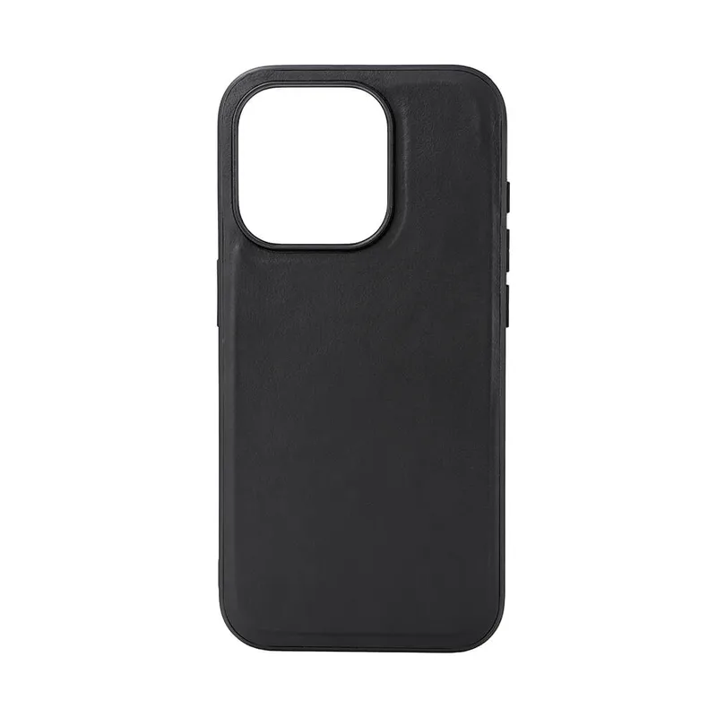 BUFFALO Backcover Leather MagSeries iPhone 15 Pro Black