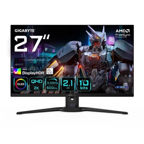Monitor - 2560 X 1440, 500Hz, 0.03Ms, Kvm, 300 Cd/M², Freesy