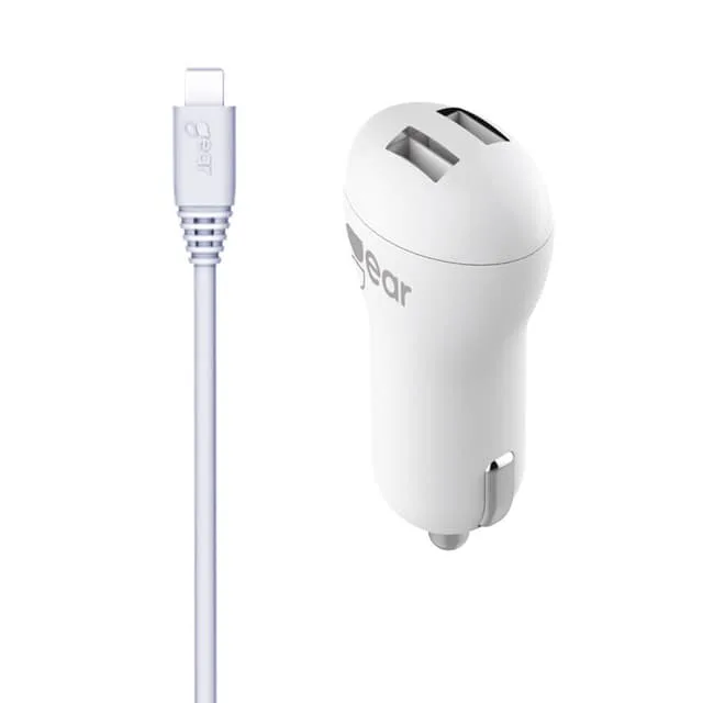 GEAR Laddare 12-24V 2xUSB 2,4A