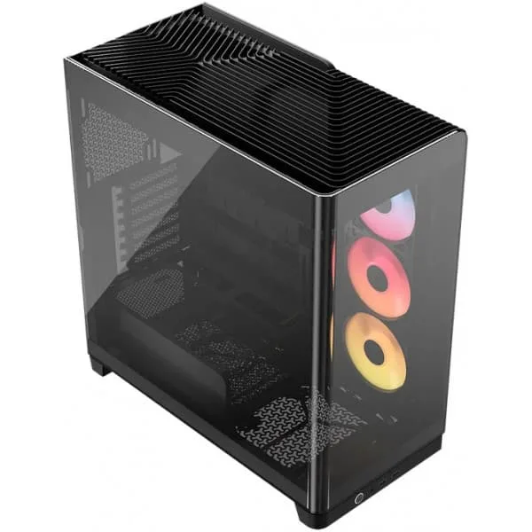 Corsair Ram 4500X LX-R RGB Mid-Tower-chassi med panoramafönster