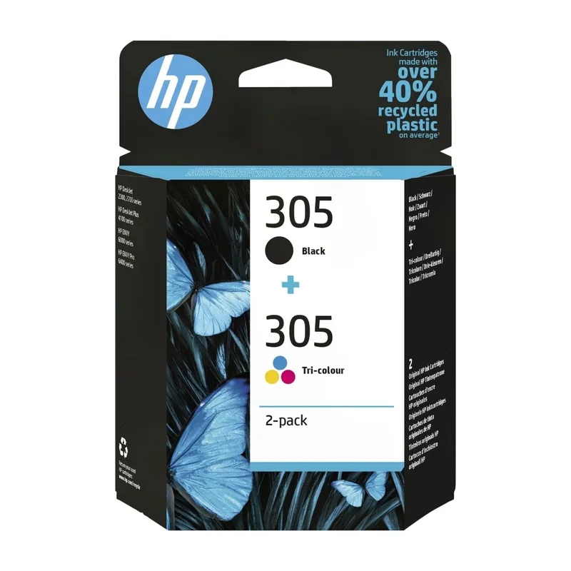 Hewlett-Packard HP 305 trefärg/svart bläck combo